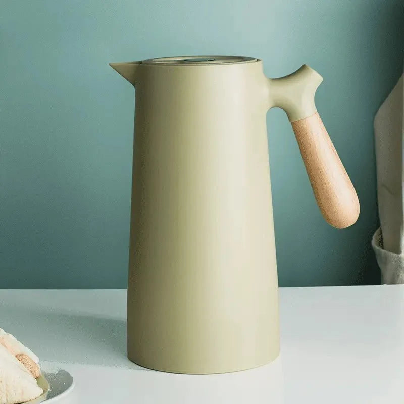 Thermal Jug with Wooden Handle - Nordic Design 1L - Tegulane Global