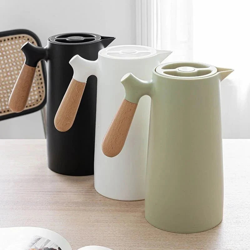 Thermal Jug with Wooden Handle - Nordic Design 1L - Tegulane Global