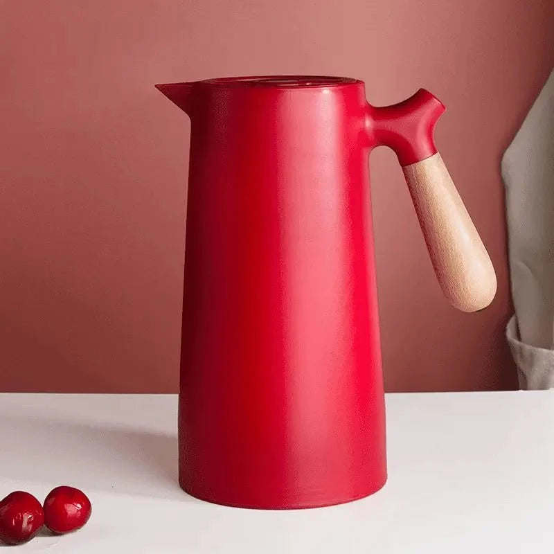 Thermal Jug with Wooden Handle - Nordic Design 1L - Tegulane Global