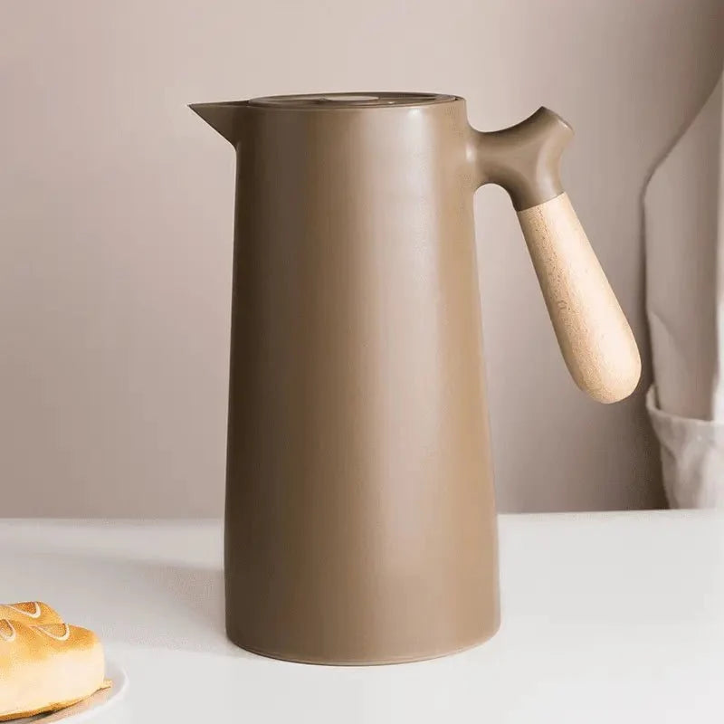 Thermal Jug with Wooden Handle - Nordic Design 1L - Tegulane Global
