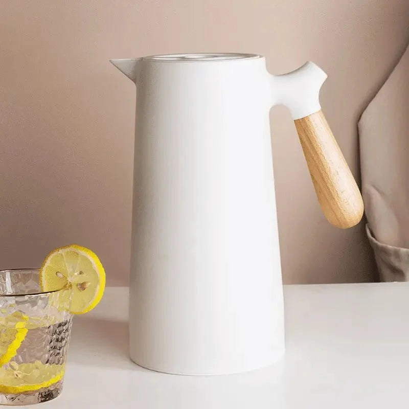 Thermal Jug with Wooden Handle - Nordic Design 1L - Tegulane Global