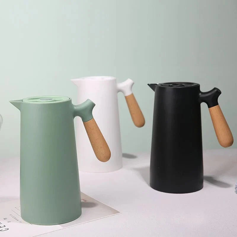 Thermal Jug with Wooden Handle - Nordic Design 1L - Tegulane Global