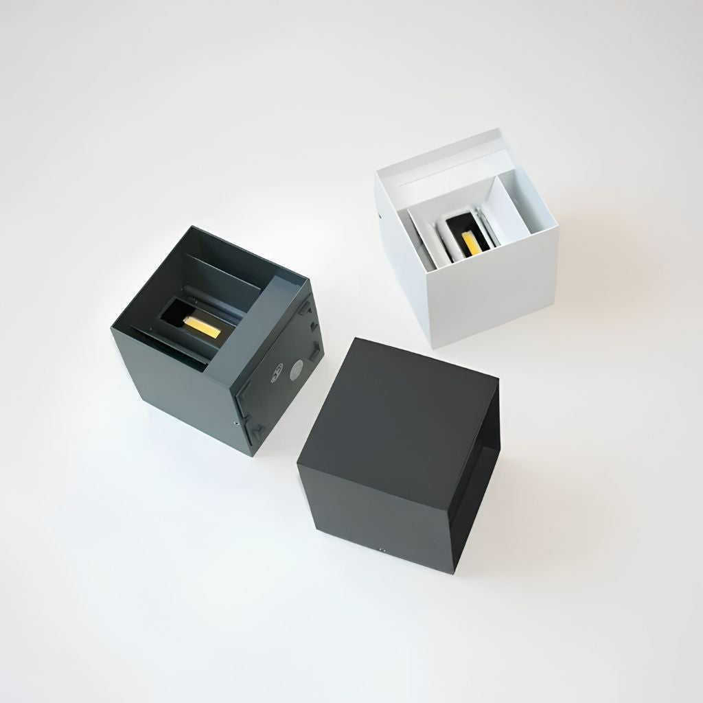 UrbanCube LED Outdoor Wall Lamp - Modern Cube Design & Weatherproof - Tegulane Global