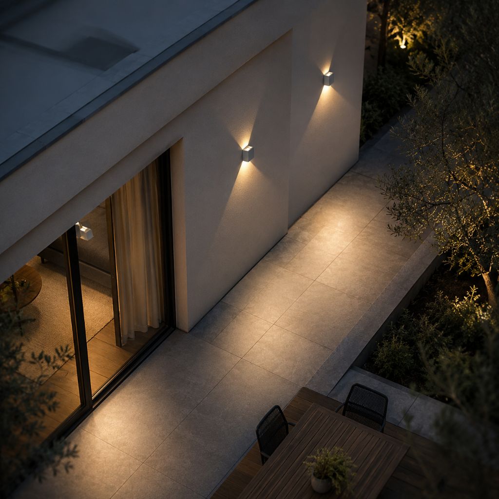UrbanCube LED Outdoor Wall Lamp - Modern Cube Design & Weatherproof - Tegulane Global