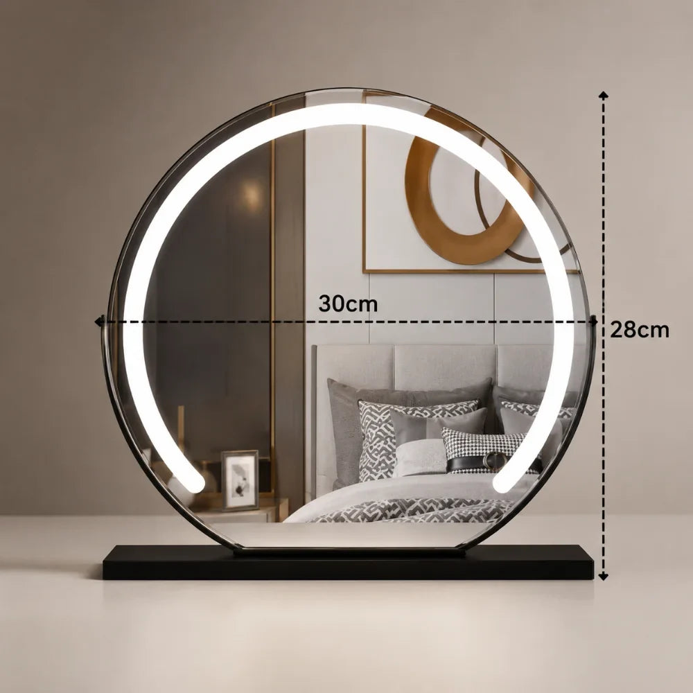 Vanity Makeup Mirror 15x Magnification Touch with LED Lights - Tegulane Global