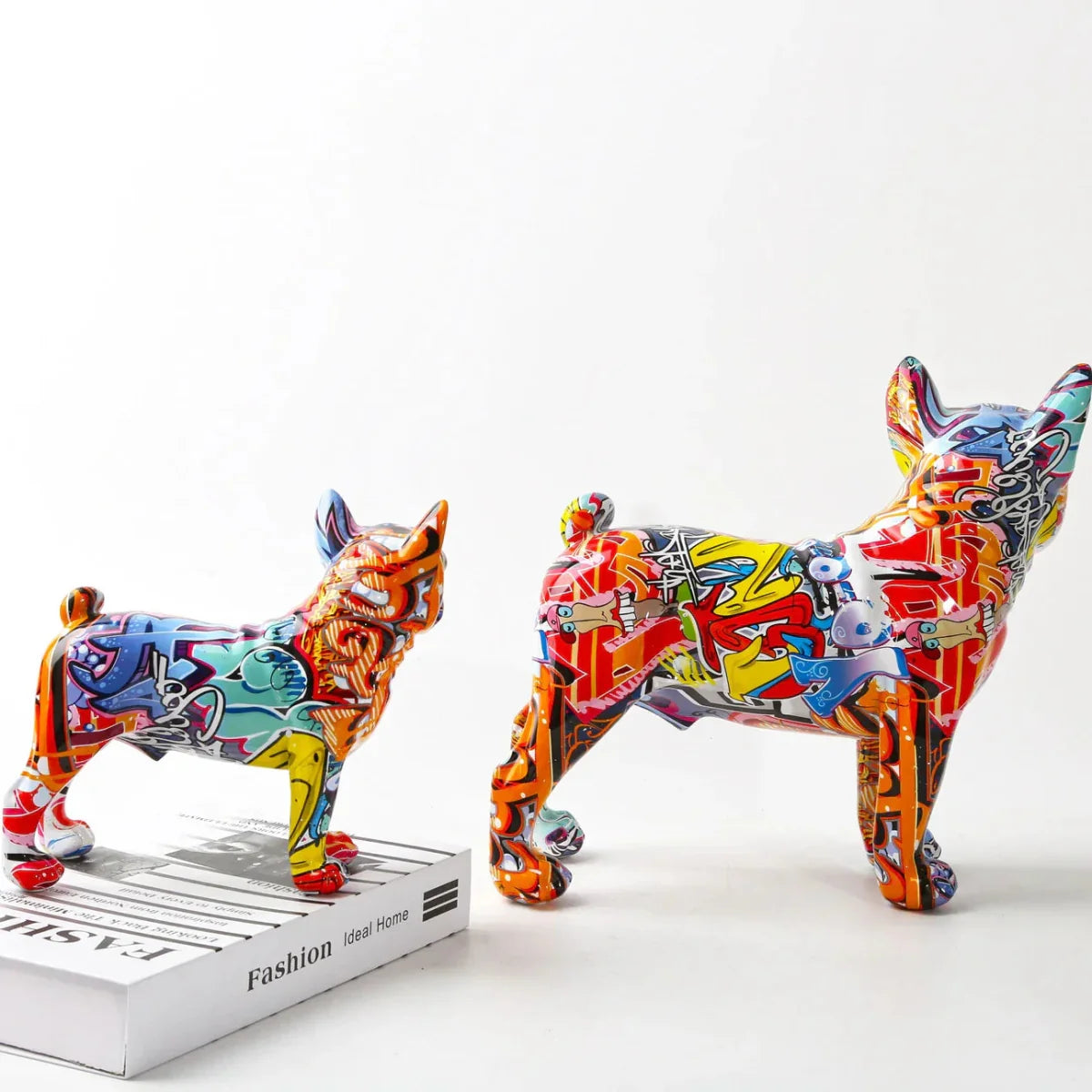 Vibrant Graffiti French Bulldog Statue - Tegulane Global