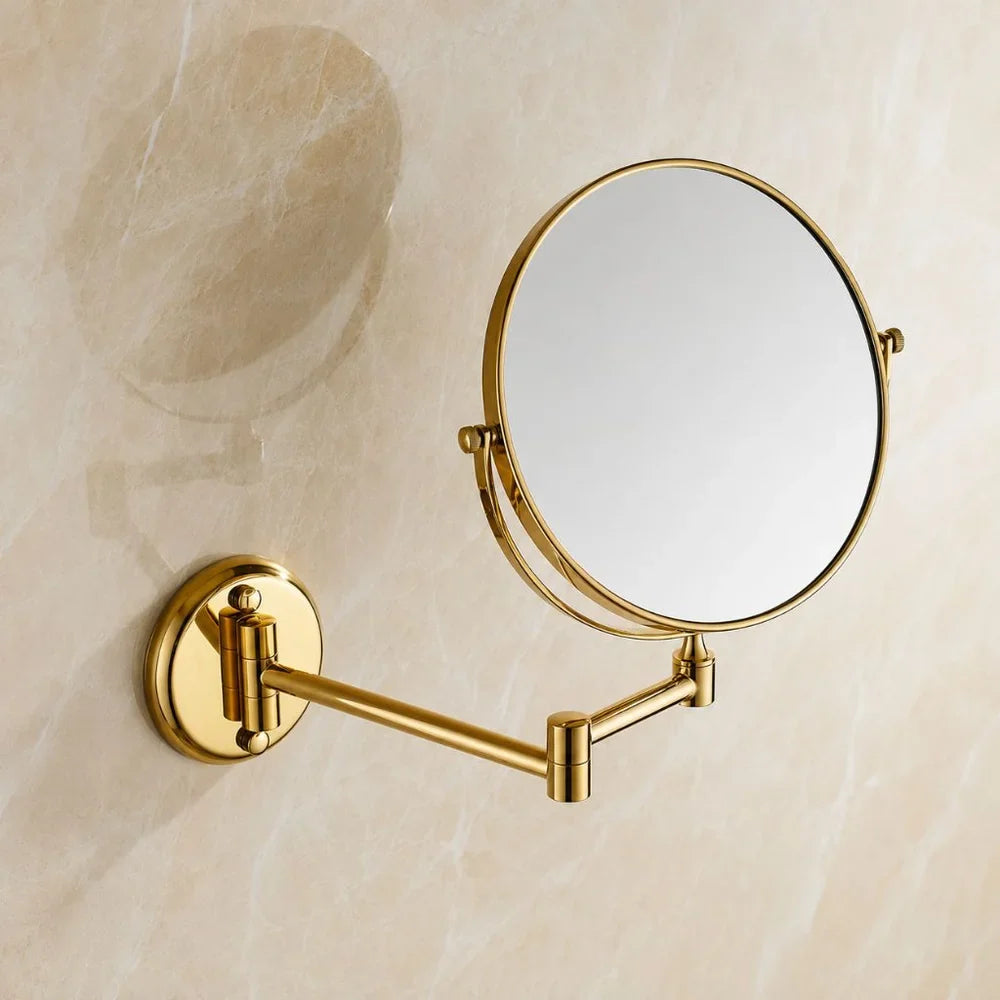 Wall Mounted Double Sided Makeup Mirror – Extending Folding Dual-Arm Bracket - Tegulane Global
