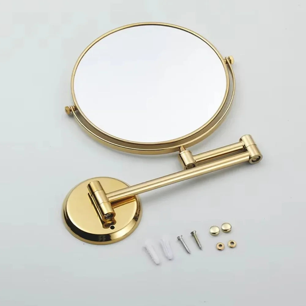Wall Mounted Double Sided Makeup Mirror – Extending Folding Dual-Arm Bracket - Tegulane Global