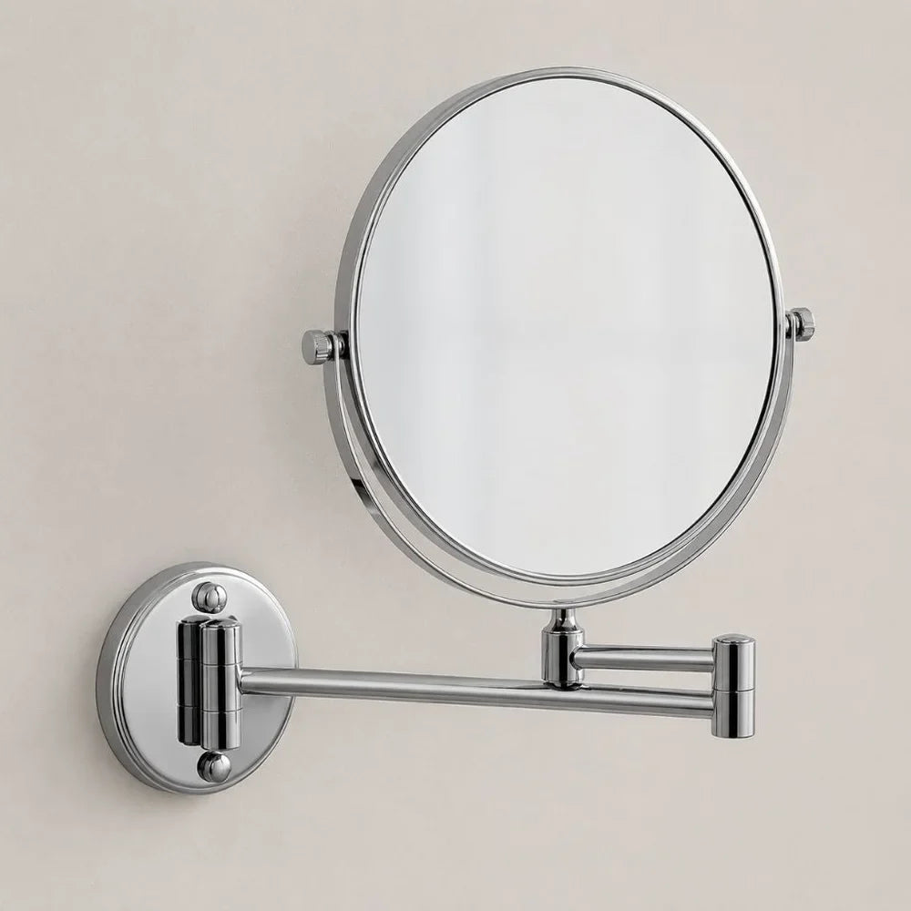 Wall Mounted Double Sided Makeup Mirror – Extending Folding Dual-Arm Bracket - Tegulane Global