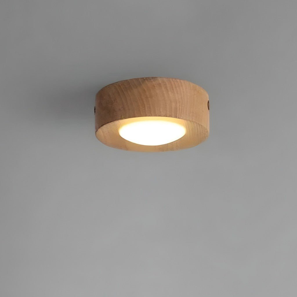 Walnut Wood LED Ceiling Spotlight - Tegulane Global