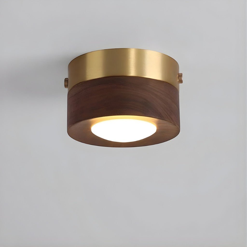 Walnut Wood LED Ceiling Spotlight - Tegulane Global