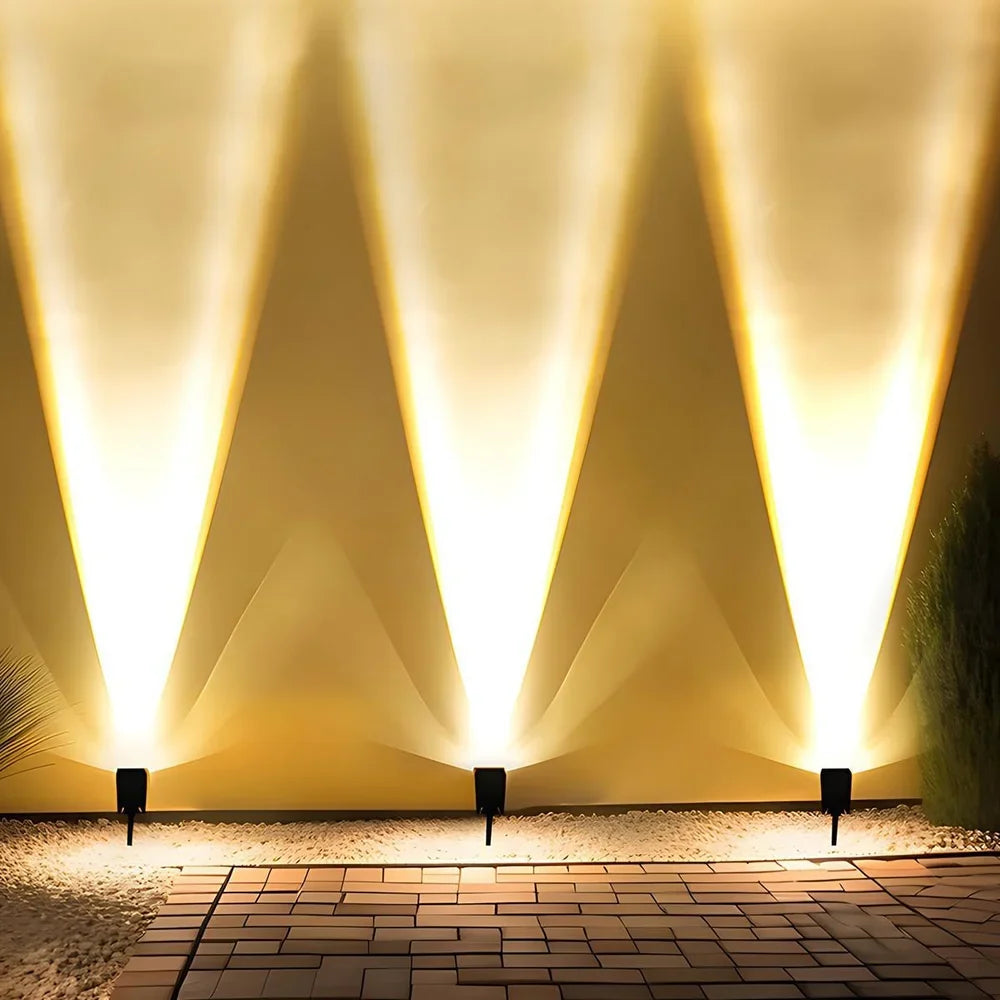 Waterproof LED Solar Spotlight Set - Multi-Zoom Landscape Lighting - Tegulane Global