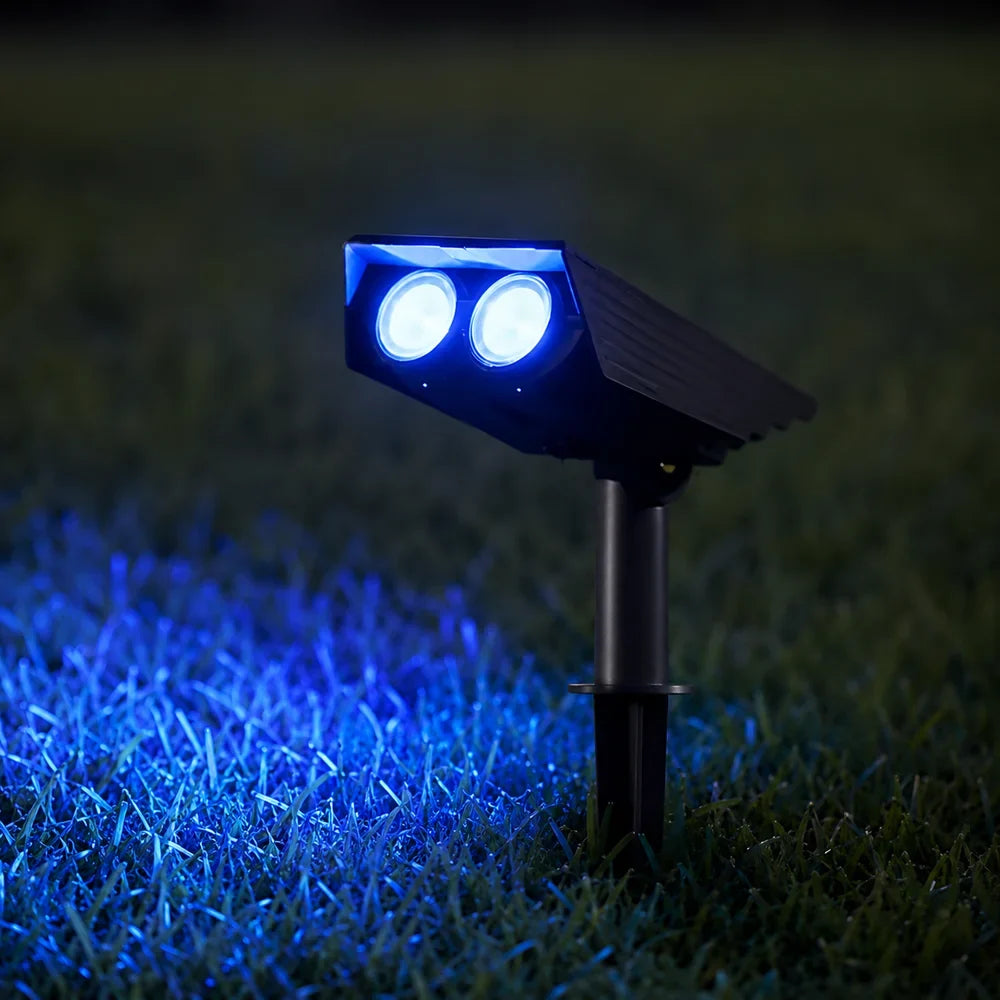 Waterproof LED Solar Spotlight Set - Multi-Zoom Landscape Lighting - Tegulane Global