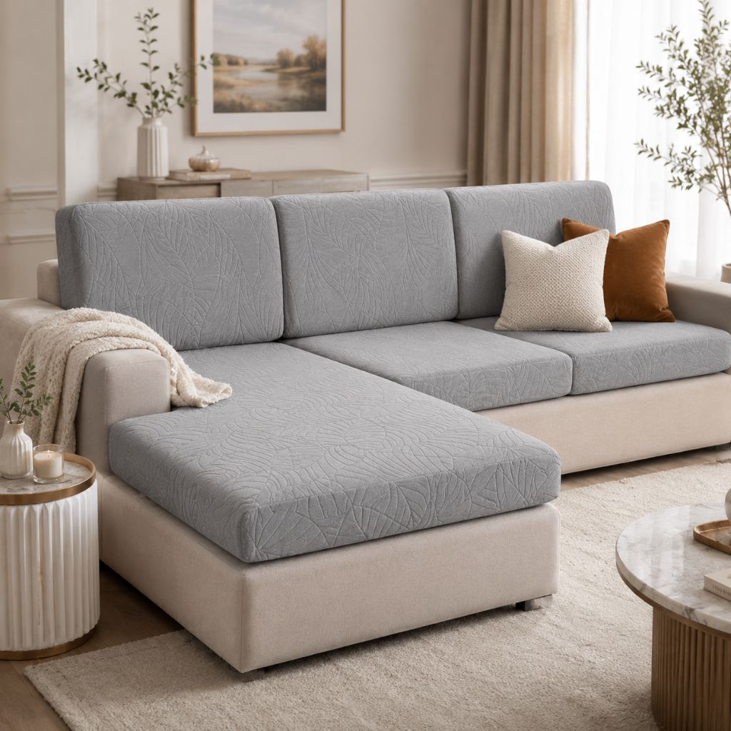 Waterproof Sofa Cushion Cover Stretch Chenille - Non-Slip Elastic Fit - Tegulane Global