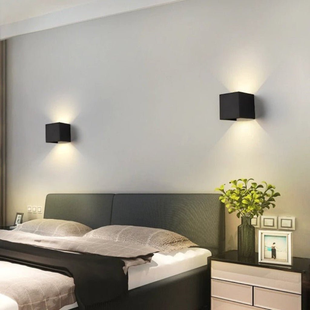 Weatherproof Cube Up Down Wall Light - Tegulane Global