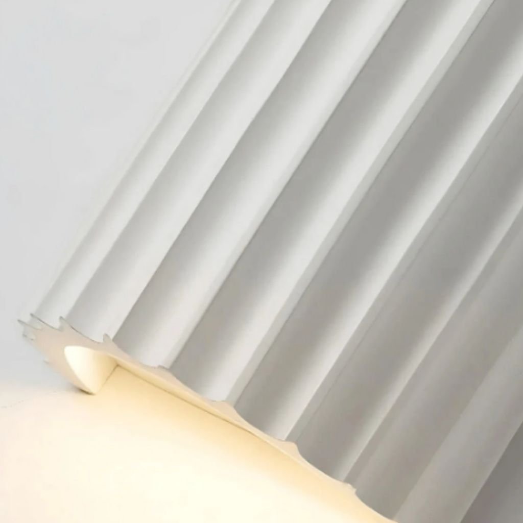 White Nordic Minimalist LED Wall Lamp - Macaron Resin