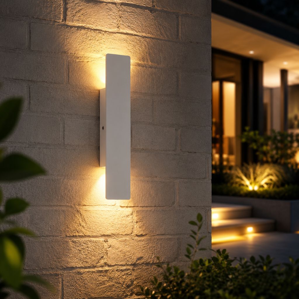 White Weatherproof LED Wall Lights - Outdoor Style and Durability - Tegulane Global
