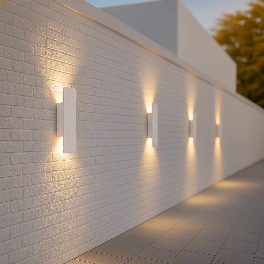 White Weatherproof LED Wall Lights - Outdoor Style and Durability - Tegulane Global