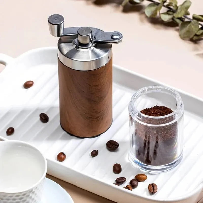 Wooden Hand-Crank Coffee Grinder with Ceramic Core - Tegulane Global