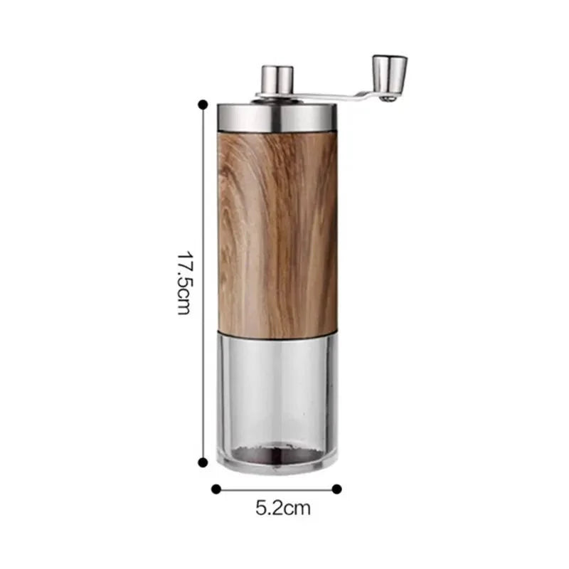 Wooden Hand-Crank Coffee Grinder with Ceramic Core - Tegulane Global
