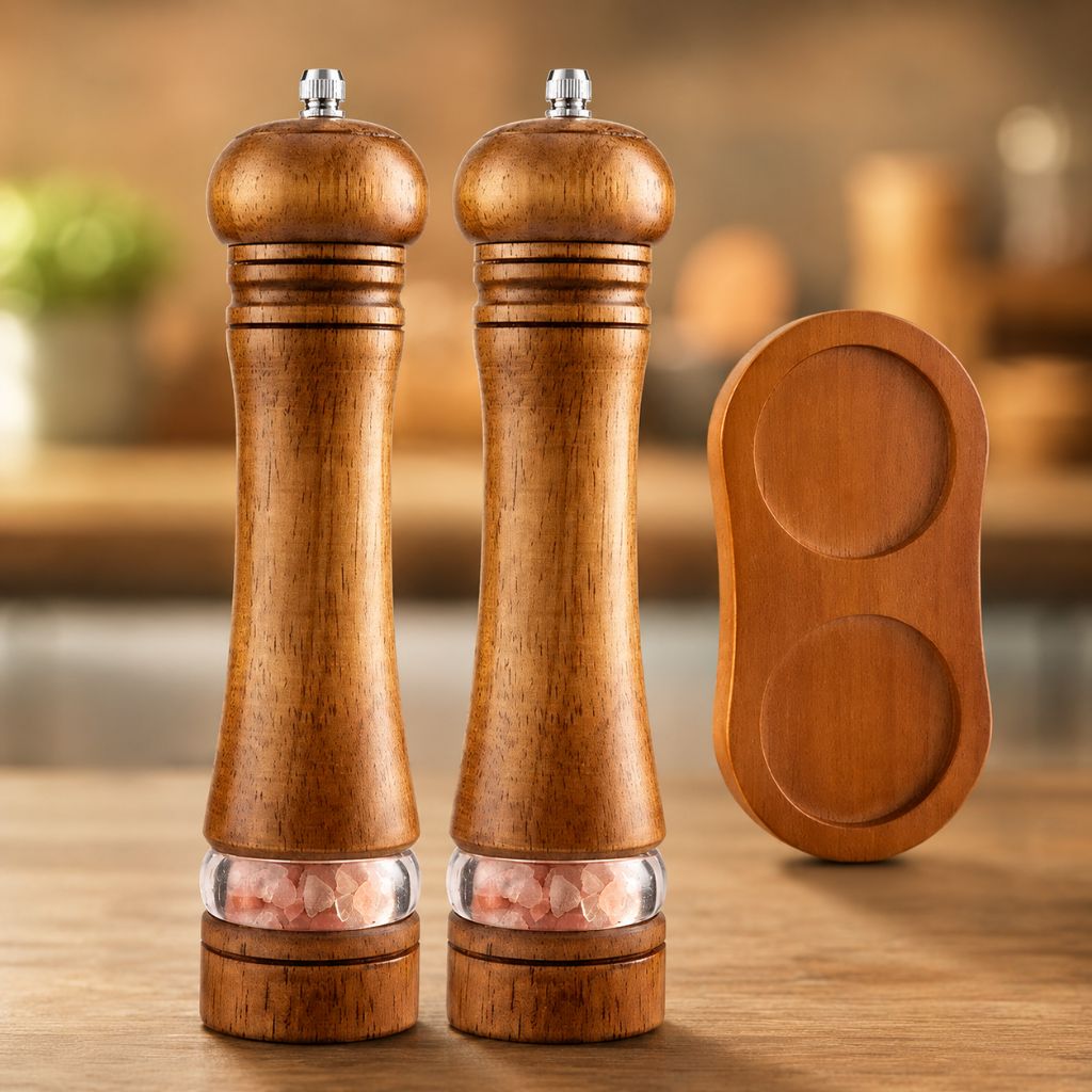Wooden Pepper Salt Grinder - Tegulane Global