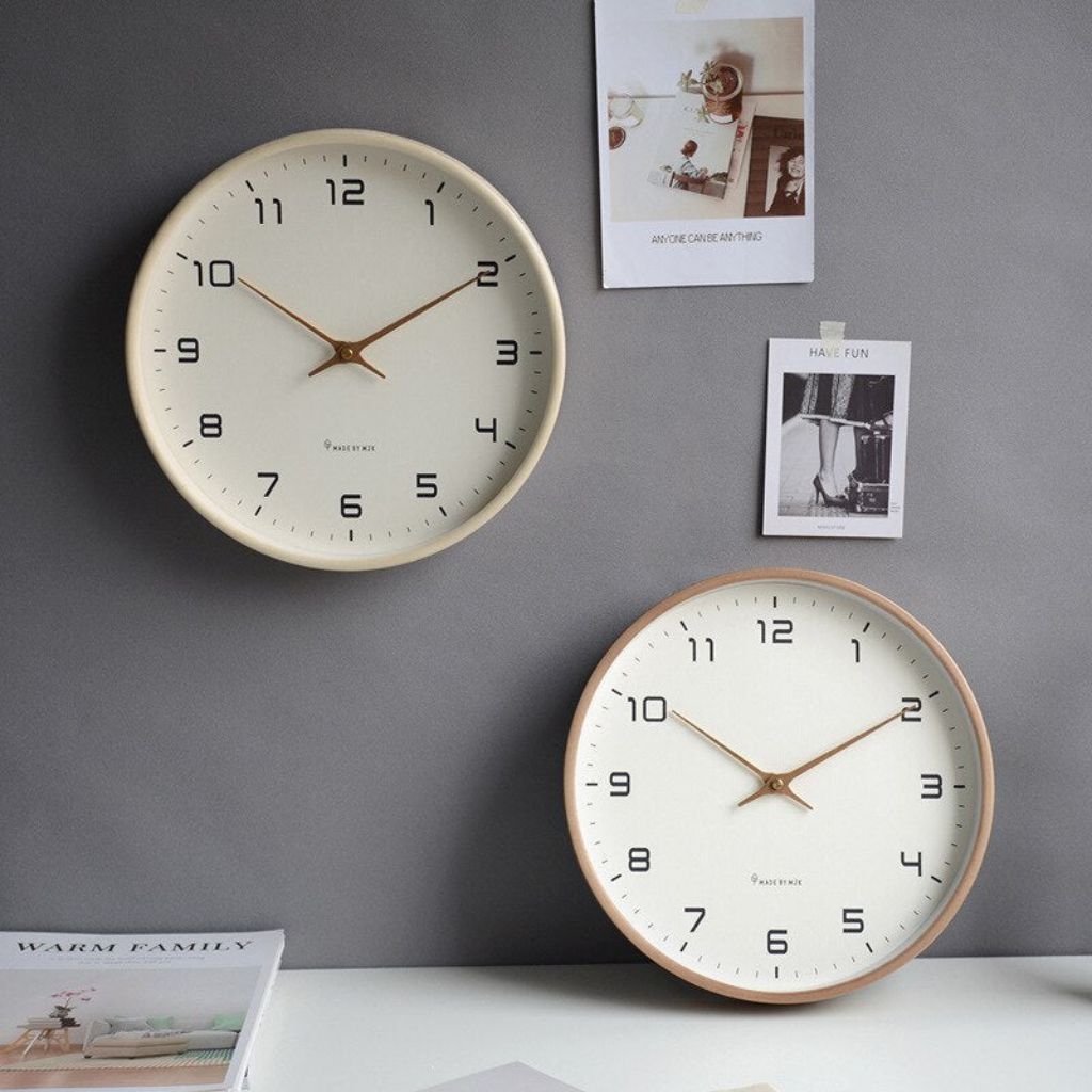 Wooden Wall Clock Scandinavian Minimalist Design - Tegulane Global