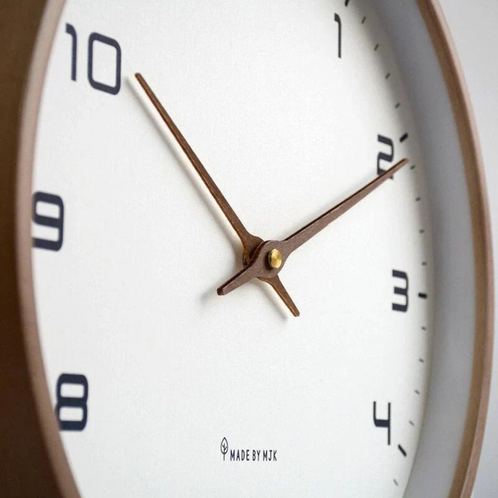 Wooden Wall Clock Scandinavian Minimalist Design - Tegulane Global