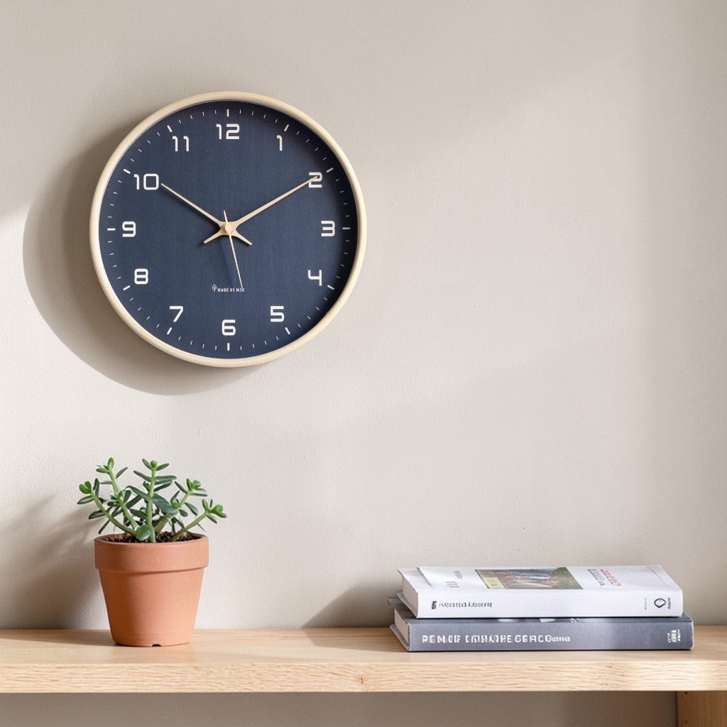 Wooden Wall Clock Scandinavian Minimalist Design - Tegulane Global
