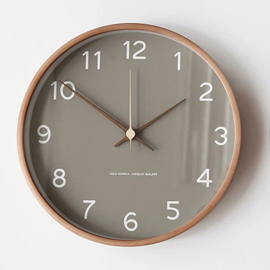 Wooden Wall Clock Scandinavian Minimalist Design - Tegulane Global